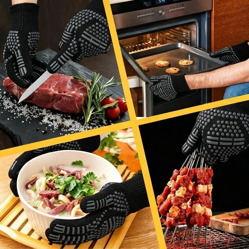 1pc/1 pair of Barbecue gloves  - Oven Mitt Silicone recension och pris