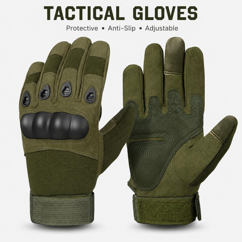Full Finger Tactical Gloves wi - Motorcycle Glove Knuckle recension och pris