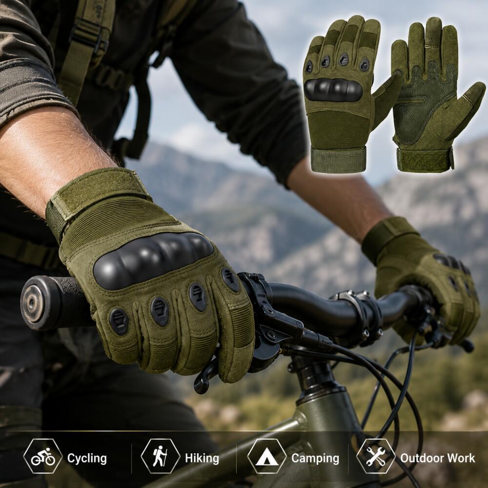 Full Finger Tactical Gloves wi - Motorcycle Glove Knuckle recension och pris