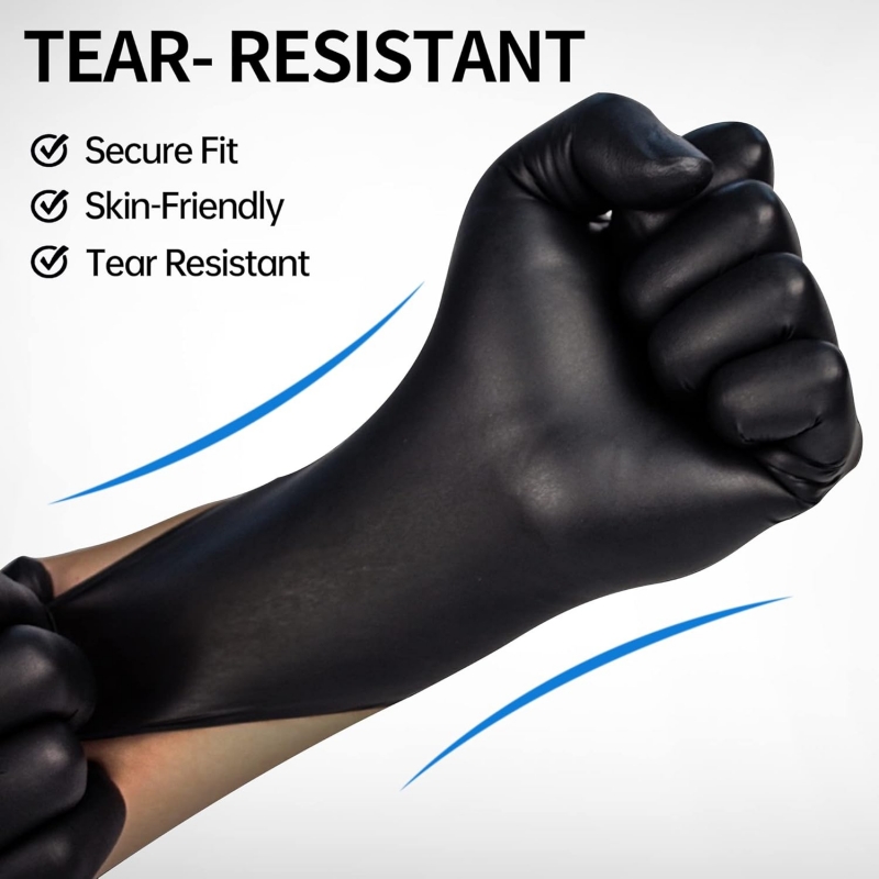 100PCS Black Nitrile Gloves Di - Latex Disposable Glove recension och pris