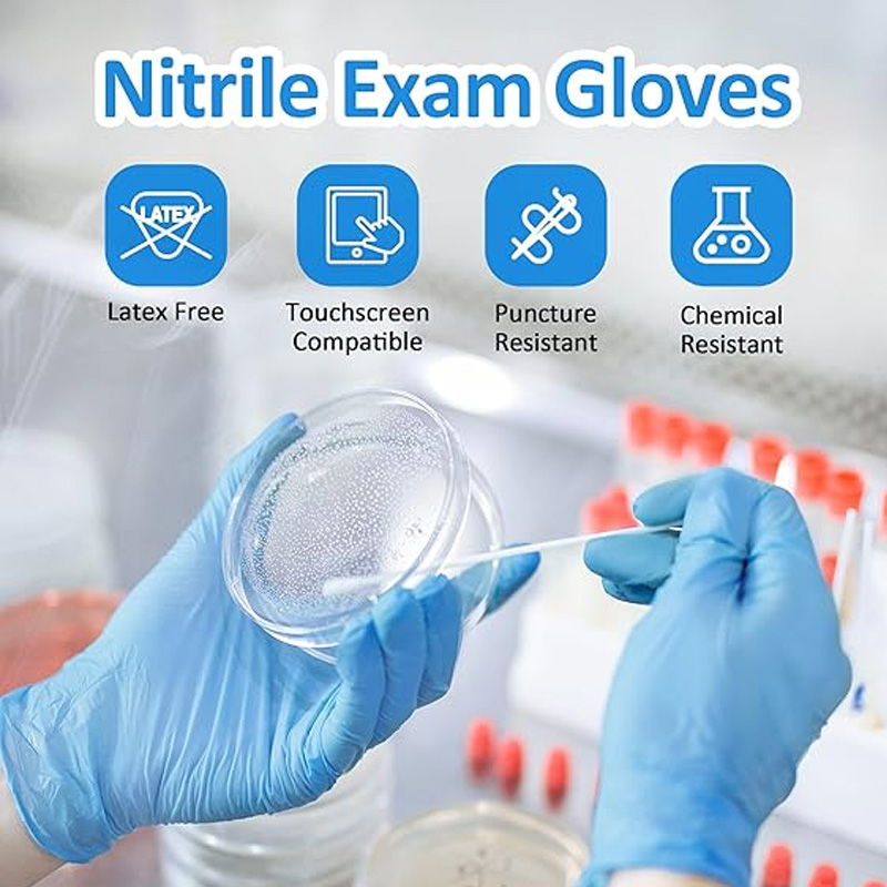 Medical Grade Blue Nitrile Glo - Exam Glove Nitrile recension och pris