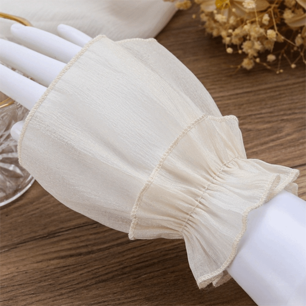 Ruched Pleated Detachable Cuff - Fingerless Glove Knit recension och pris
