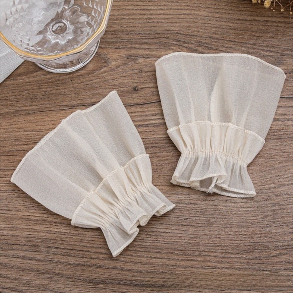 Ruched Pleated Detachable Cuff - Fingerless Glove Knit recension och pris