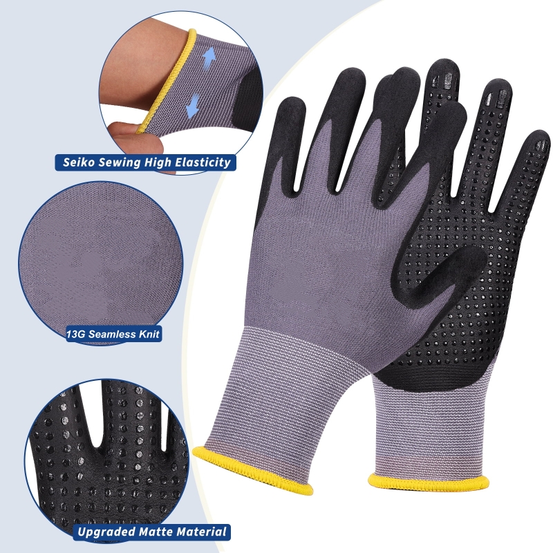 Micro-Foam Nitrile Coated Safe - Nitrile Mechanic Glove recension och pris