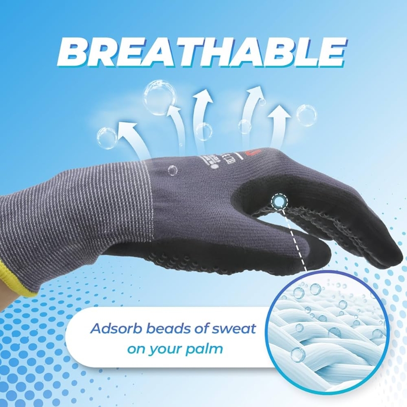 Micro-Foam Nitrile Coated Safe - Nitrile Mechanic Glove recension och pris